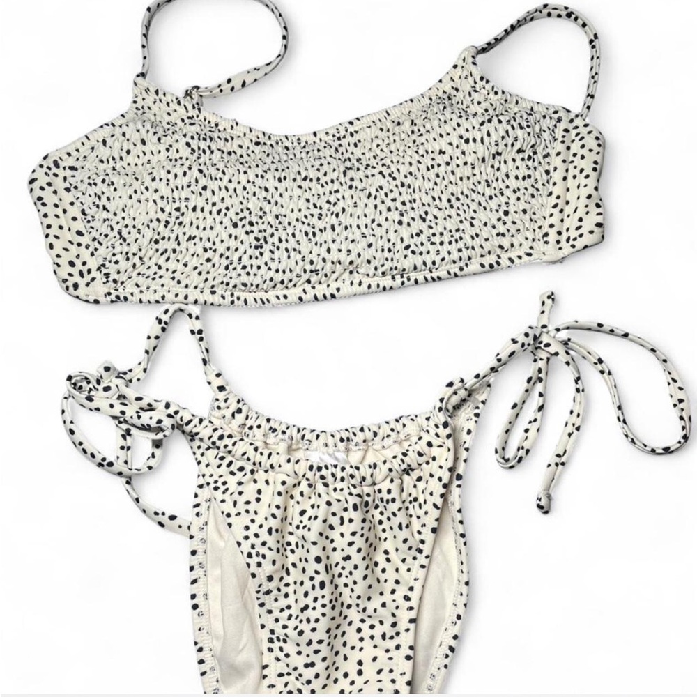 Xhilaration Black and White Spotted Bikini
